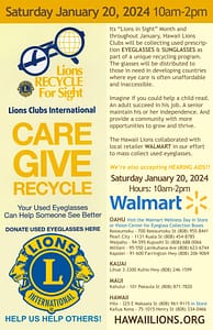 15th Annual “Lions in Sight” Statewide Eyeglass & Hearing Aid Collection