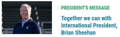 Together we can with International President, Brian Sheehan
